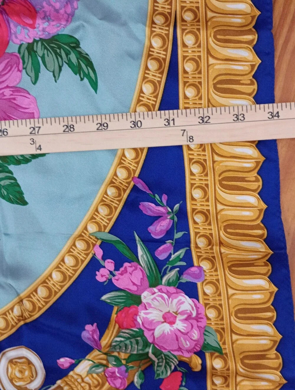 Vatican Library Collection Floral Silk Scarf